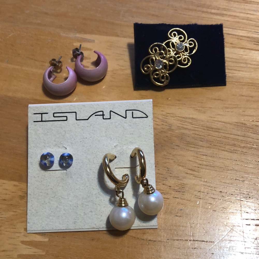 4 pairs earrings